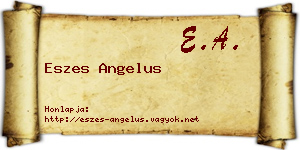 Eszes Angelus névjegykártya